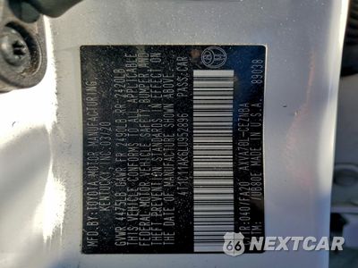 Zdjęcie 12 z 12 samochodu: 2020 TOYOTA CAMRY LE VIN:4T1C11AK6LU952896 - miniatura