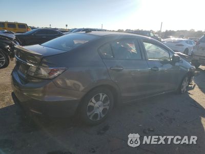 Trzecie zdjęcie samochodu z tyłu: 2013 HONDA CIVIC HYBRID VIN:19XFB4F29DE003240 - miniatura