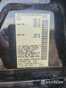 Zdjęcie 13 z 13 samochodu: 2015 NISSAN ALTIMA 3.5S VIN:1N4BL3AP6FC287404 - miniatura