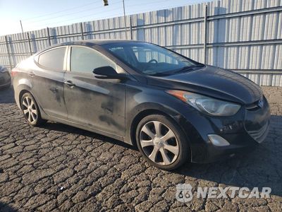 Czwarte zdjęcie samochodu z boku: 2012 HYUNDAI ELANTRA GLS VIN:5NPDH4AE1CH123437 - miniatura