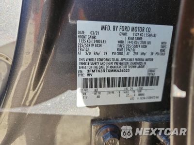 Zdjęcie 13 z 15 samochodu: 2021 FORD MUSTANG MACH-E PREMIUM VIN:3FMTK3R7XMMA24023 - miniatura