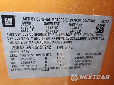 Zdjęcie 13 z 16 samochodu: 2018 CHEVROLET EQUINOX LT VIN:2GNAXJEV8J6158242 - miniatura