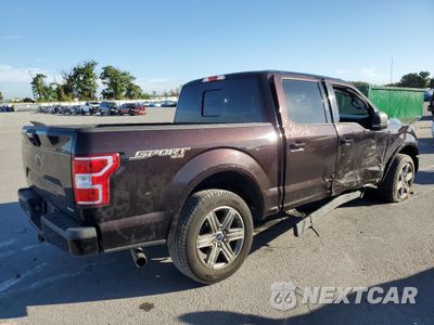 Trzecie zdjęcie samochodu z tyłu: 2018 FORD F150 SUPERCREW VIN:1FTEW1EP3JFE44505 - miniatura