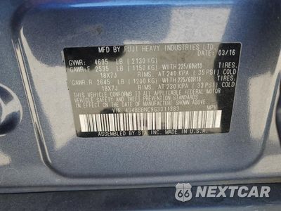 Zdjęcie 13 z 13 samochodu: 2016 SUBARU OUTBACK 2.5I LIMITED VIN:4S4BSBNC9G3311383 - miniatura