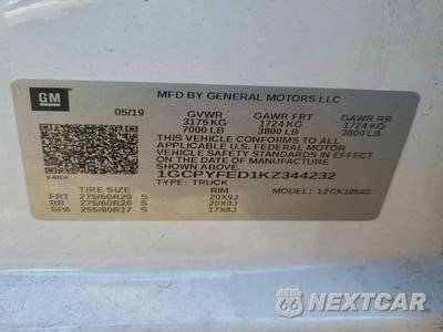 Zdjęcie 13 z 13 samochodu: 2019 CHEVROLET SILVERADO K1500 LT TRAIL BOSS VIN:1GCPYFED1KZ344232 - miniatura