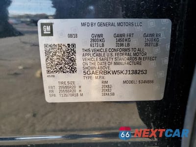 Zdjęcie 13 z 13 samochodu: 2019 BUICK ENCLAVE ESSENCE VIN:5GAERBKW5KJ138253 - miniatura