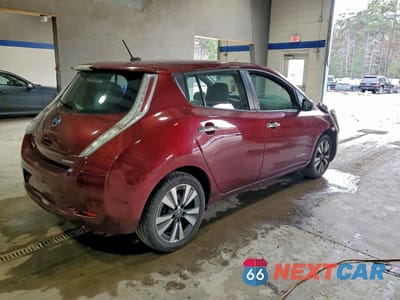 Trzecie zdjęcie samochodu z tyłu: 2016 NISSAN LEAF SV VIN:1N4BZ0CP9GC309035 - miniatura