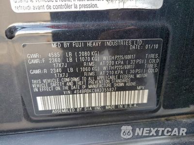 Zdjęcie 13 z 13 samochodu: 2010 SUBARU OUTBACK 2.5I LIMITED VIN:4S4BRBKC9A3355827 - miniatura