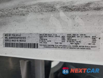 Zdjęcie 13 z 13 samochodu: 2023 RAM PROMASTER DELIVERY VAN VIN:3C6MRVHG0PE501873 - miniatura