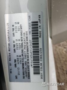 Zdjęcie 12 z 14 samochodu: 2016 MAZDA 6 TOURING VIN:JM1GJ1V54G1410407 - miniatura