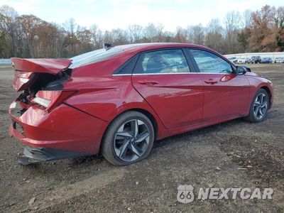 Trzecie zdjęcie samochodu z tyłu: 2023 HYUNDAI ELANTRA LIMITED VIN:KMHLP4AG5PU494785 - miniatura