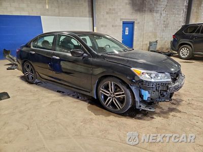 Czwarte zdjęcie samochodu z boku: 2016 HONDA ACCORD SPORT VIN:1HGCR2F59GA153970 - miniatura