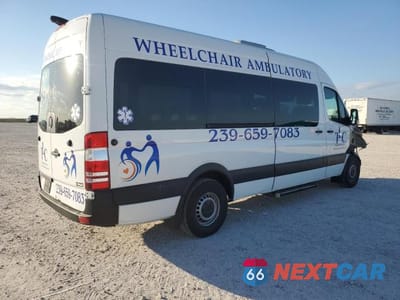 Trzecie zdjęcie samochodu z tyłu: 2016 MERCEDES-BENZ SPRINTER 2500 VIN:WDZPE8DD4GP246868 - miniatura