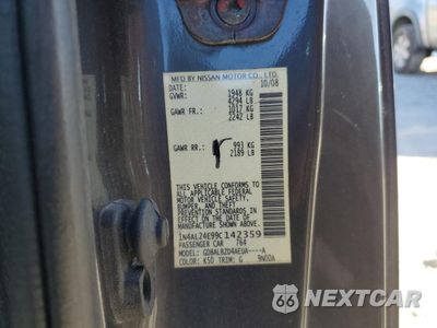 Zdjęcie 13 z 15 samochodu: 2009 NISSAN ALTIMA 2.5S VIN:1N4AL24E99C142359 - miniatura