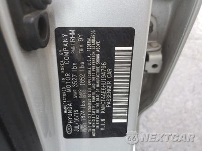 Zdjęcie 12 z 12 samochodu: 2017 HYUNDAI ACCENT SE VIN:KMHCT4AE6HU194796 - miniatura