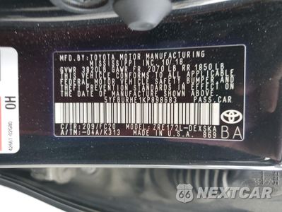Zdjęcie 12 z 15 samochodu: 2019 TOYOTA COROLLA L VIN:5YFBURHE1KP898683 - miniatura