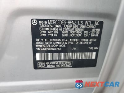 Zdjęcie 13 z 13 samochodu: 1998 MERCEDES-BENZ ML 320 VIN:4JGAB54E8WA027964 - miniatura