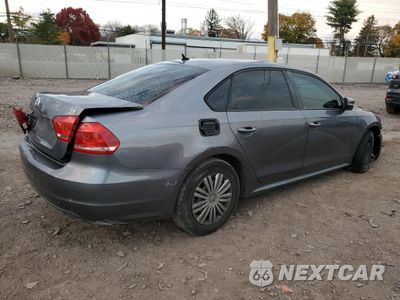 Trzecie zdjęcie samochodu z tyłu: 2014 VOLKSWAGEN PASSAT S VIN:1VWAT7A38EC039550 - miniatura