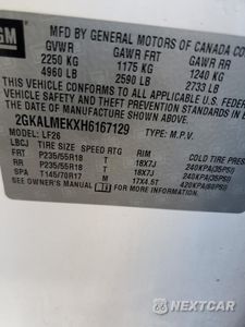 Zdjęcie 14 z 14 samochodu: 2017 GMC TERRAIN SLE VIN:2GKALMEKXH6167129 - miniatura