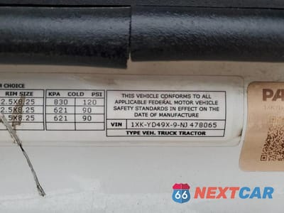 Zdjęcie 10 z 10 samochodu: 2022 KENWORTH T680 SEMI TRUCK VIN:1XKYD49X9NJ478065 - miniatura