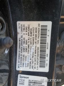 Zdjęcie 12 z 13 samochodu: 2016 HONDA CIVIC LX VIN:2HGFC2F55GH507693 - miniatura