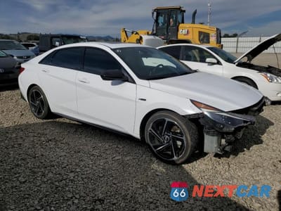 Czwarte zdjęcie samochodu z boku: 2023 HYUNDAI ELANTRA N LINE VIN:KMHLR4AF4PU430562 - miniatura