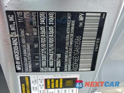 Zdjęcie 13 z 13 samochodu: 2016 MERCEDES-BENZ GL 450 4MATIC VIN:4JGDF6EE1GA693586 - miniatura