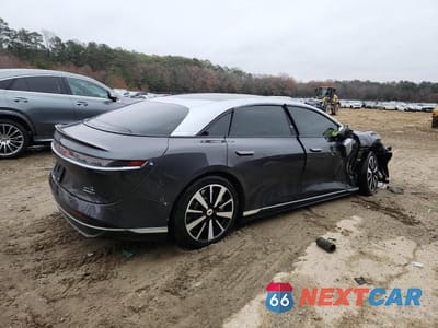Trzecie zdjęcie samochodu z tyłu: 2023 LUCID MOTORS AIR GRAND TOURING VIN:50EA1GBAXPA003231 - miniatura