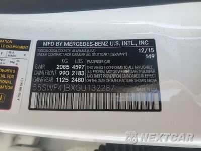 Zdjęcie 13 z 13 samochodu: 2016 MERCEDES-BENZ C 300 VIN:55SWF4JBXGU132287 - miniatura