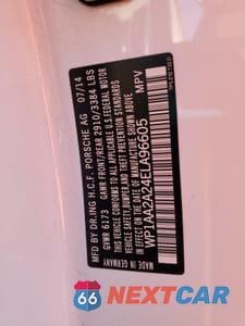 Zdjęcie 12 z 12 samochodu: 2014 PORSCHE CAYENNE VIN:WP1AA2A24ELA96605 - miniatura