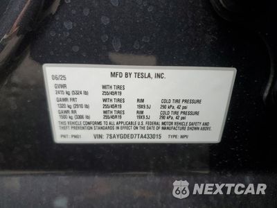 Zdjęcie 12 z 12 samochodu: 2026 TESLA MODEL Y VIN:7SAYGDED7TA433015 - miniatura
