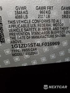 Zdjęcie 14 z 14 samochodu: 2020 CHEVROLET MALIBU LT VIN:1G1ZD5ST4LF016969 - miniatura