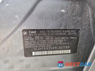 Zdjęcie 13 z 13 samochodu: 2009 BMW X5 XDRIVE30I VIN:5UXFE43549L267789 - miniatura