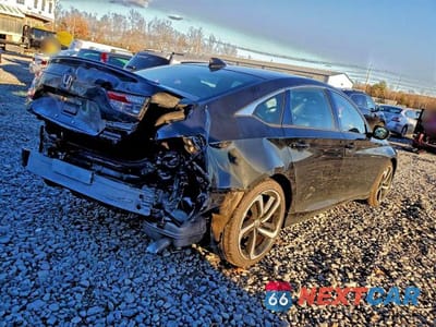 Trzecie zdjęcie samochodu z tyłu: 2022 HONDA ACCORD HYBRID SPORT VIN:1HGCV3F20NA044074 - miniatura