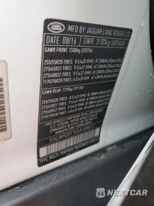 Zdjęcie 13 z 13 samochodu: 2016 LAND ROVER RANGE ROVER SPORT SC VIN:SALWR2EFXGA108812 - miniatura