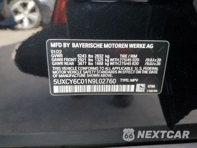 Zdjęcie 12 z 15 samochodu: 2022 BMW X6 XDRIVE40I VIN:5UXCY6C01N9L02760 - miniatura