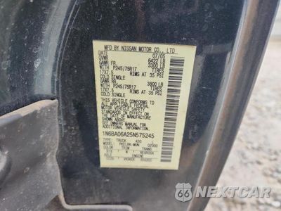 Zdjęcie 12 z 12 samochodu: 2005 NISSAN TITAN XE VIN:1N6BA06A25N575245 - miniatura