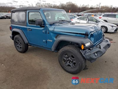 Czwarte zdjęcie samochodu z boku: 2020 JEEP WRANGLER SPORT VIN:1C4GJXAG2LW207586 - miniatura