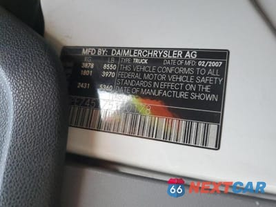 Zdjęcie 13 z 13 samochodu: 2007 DODGE SPRINTER DELIVERY VAN VIN:WD0PE745175160178 - miniatura