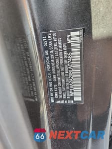 Zdjęcie 12 z 12 samochodu: 2011 PORSCHE CAYENNE VIN:WP1AA2A2XBLA07485 - miniatura