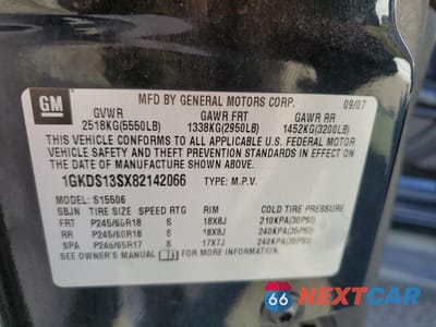 Zdjęcie 13 z 15 samochodu: 2008 GMC ENVOY VIN:1GKDS13SX82142066 - miniatura