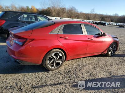 Trzecie zdjęcie samochodu z tyłu: 2021 HYUNDAI ELANTRA SEL VIN:5NPLN4AG9MH020743 - miniatura