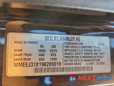 Zdjęcie 13 z 13 samochodu: 2009 SMART FORTWO PURE VIN:WMEEJ31X19K289019 - miniatura