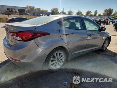 Trzecie zdjęcie samochodu z tyłu: 2014 HYUNDAI ELANTRA SE VIN:KMHDH4AE1EU128111 - miniatura