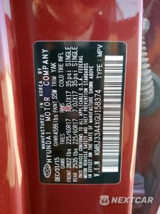 Zdjęcie 13 z 15 samochodu: 2016 HYUNDAI TUCSON LIMITED VIN:KM8J33A4XGU158374 - miniatura