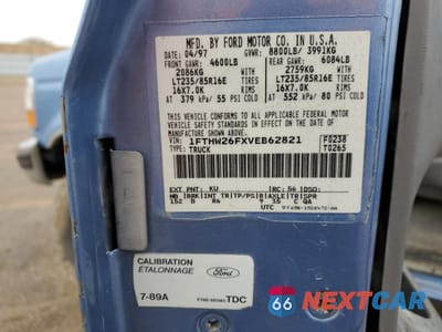 Zdjęcie 12 z 14 samochodu: 1997 FORD F250 VIN:1FTHW26FXVEB62821 - miniatura