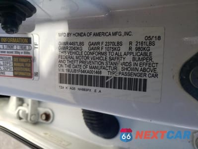 Zdjęcie 13 z 13 samochodu: 2019 ACURA TLX TECHNOLOGY VIN:19UUB1F64KA001468 - miniatura