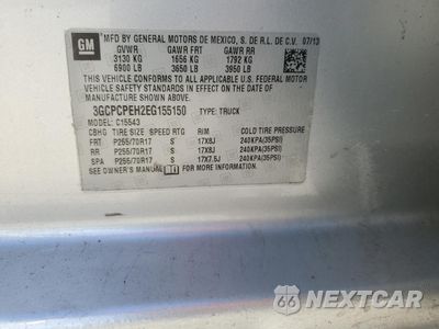 Zdjęcie 12 z 13 samochodu: 2014 CHEVROLET SILVERADO C1500 VIN:3GCPCPEH2EG155150 - miniatura