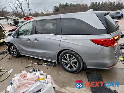 Drugie zdjęcie samochodu z przodu: 2023 HONDA ODYSSEY TOURING VIN:5FNRL6H86PB024097 - miniatura