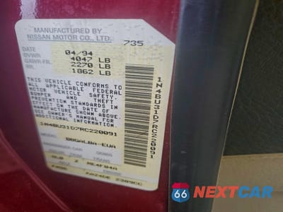 Zdjęcie 12 z 12 samochodu: 1994 NISSAN ALTIMA XE VIN:1N4BU31D7RC220091 - miniatura